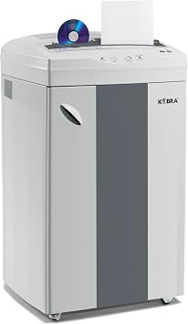 Kobra Professional Paper Shredder, CD/DVD Capable, Cross-Cut, White and Gray