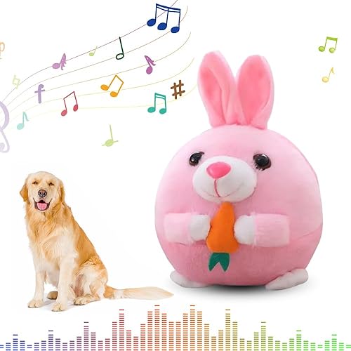 Vista 15 de Juguetes interactivos para perros, juguete nuevo activo de peluche para mascotas en movimiento de 2024, juguete de pelota para perros chirriante