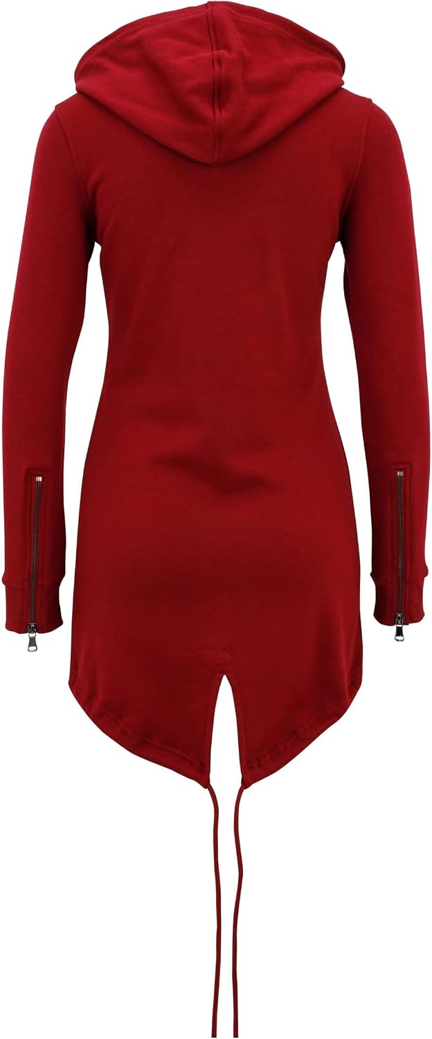 Urban Classics Ladies - Sweat Parka Zip Hoody Burgundy - M