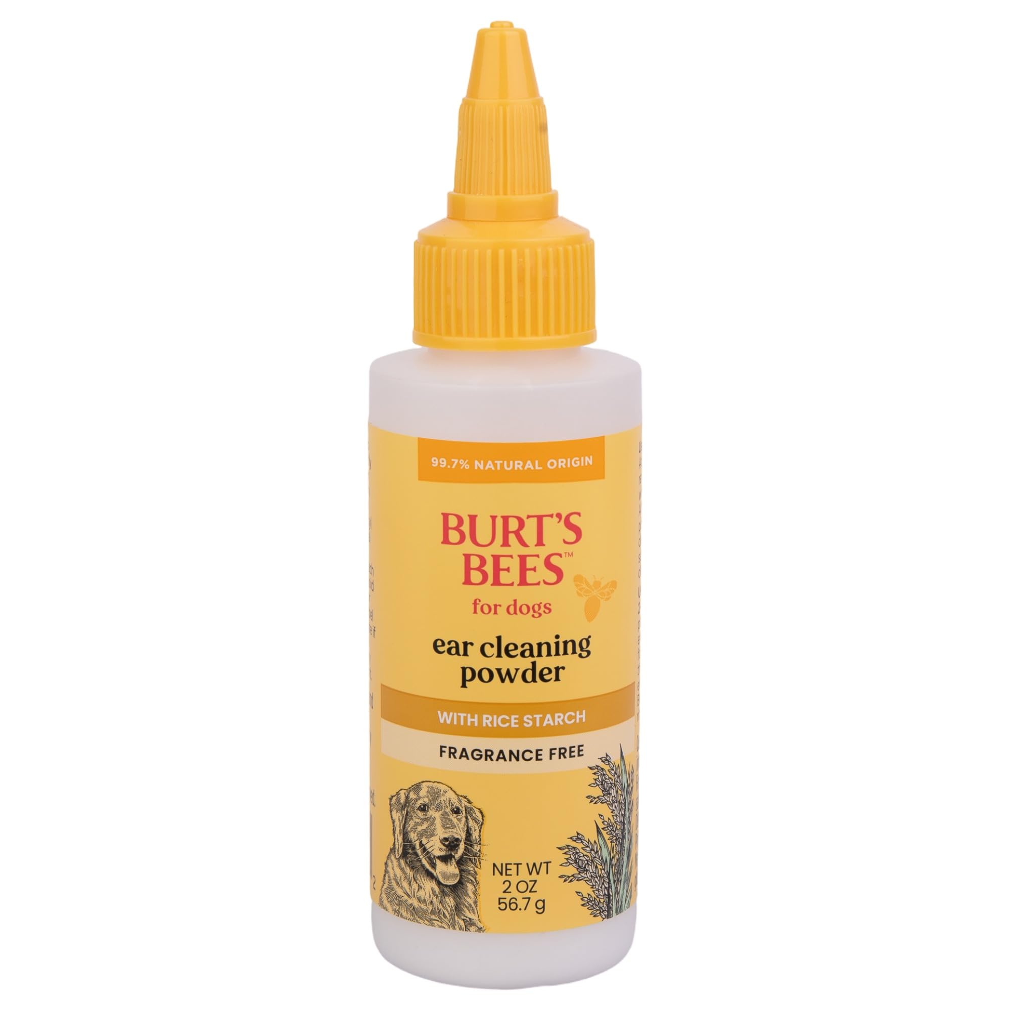 Burt's Bees for Pets Dog Ear Cleaning Powder, with Rice Starch, 2 Oz