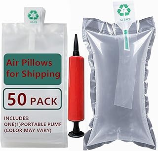 Air Bags for Packing with Pump Filler Packing Materials Alternative to Packing Peanuts, Purse Stuffers for Shape (air bag-50)