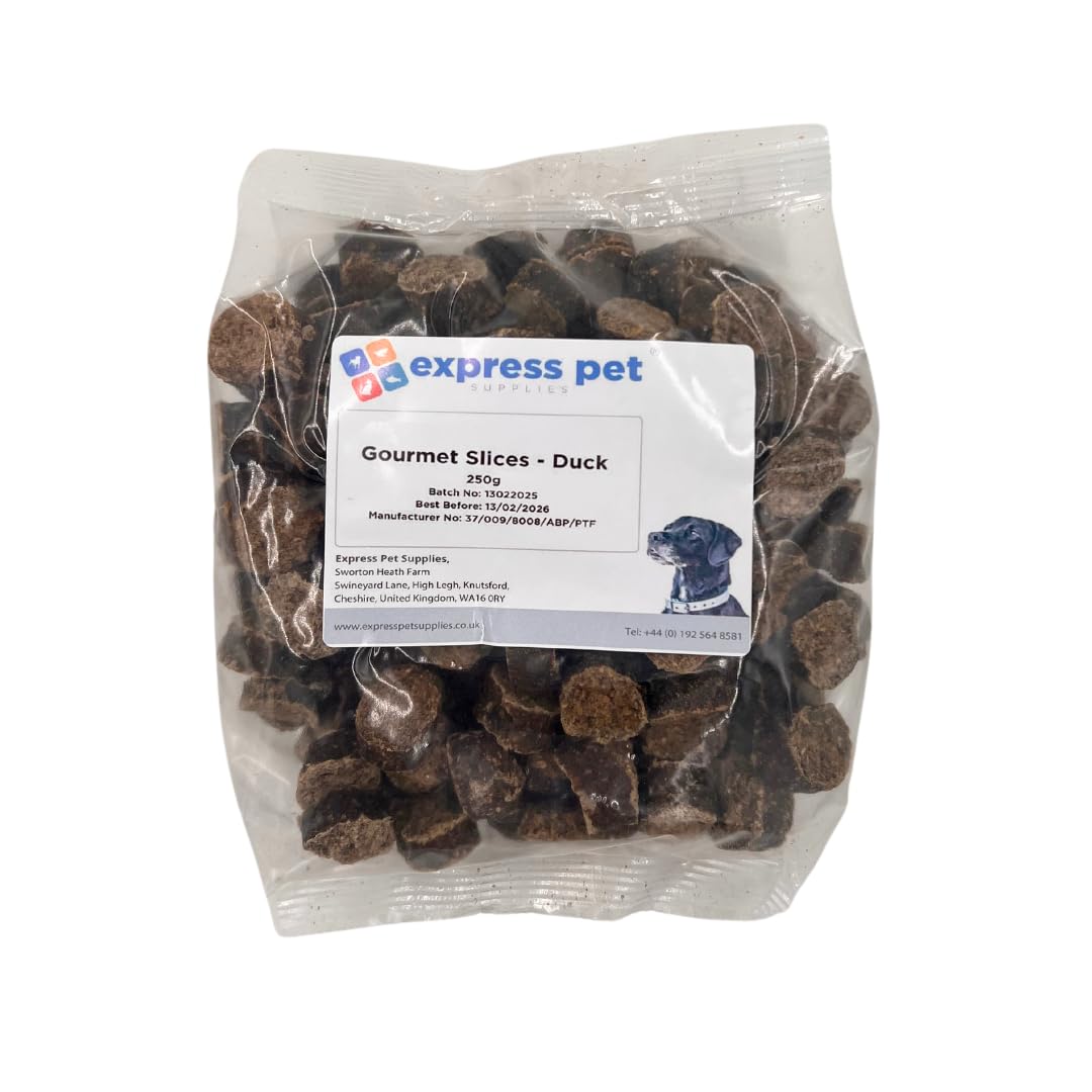 Express Pet Supplies Gourmet Duck Slices Dog Treat Chew, 500g