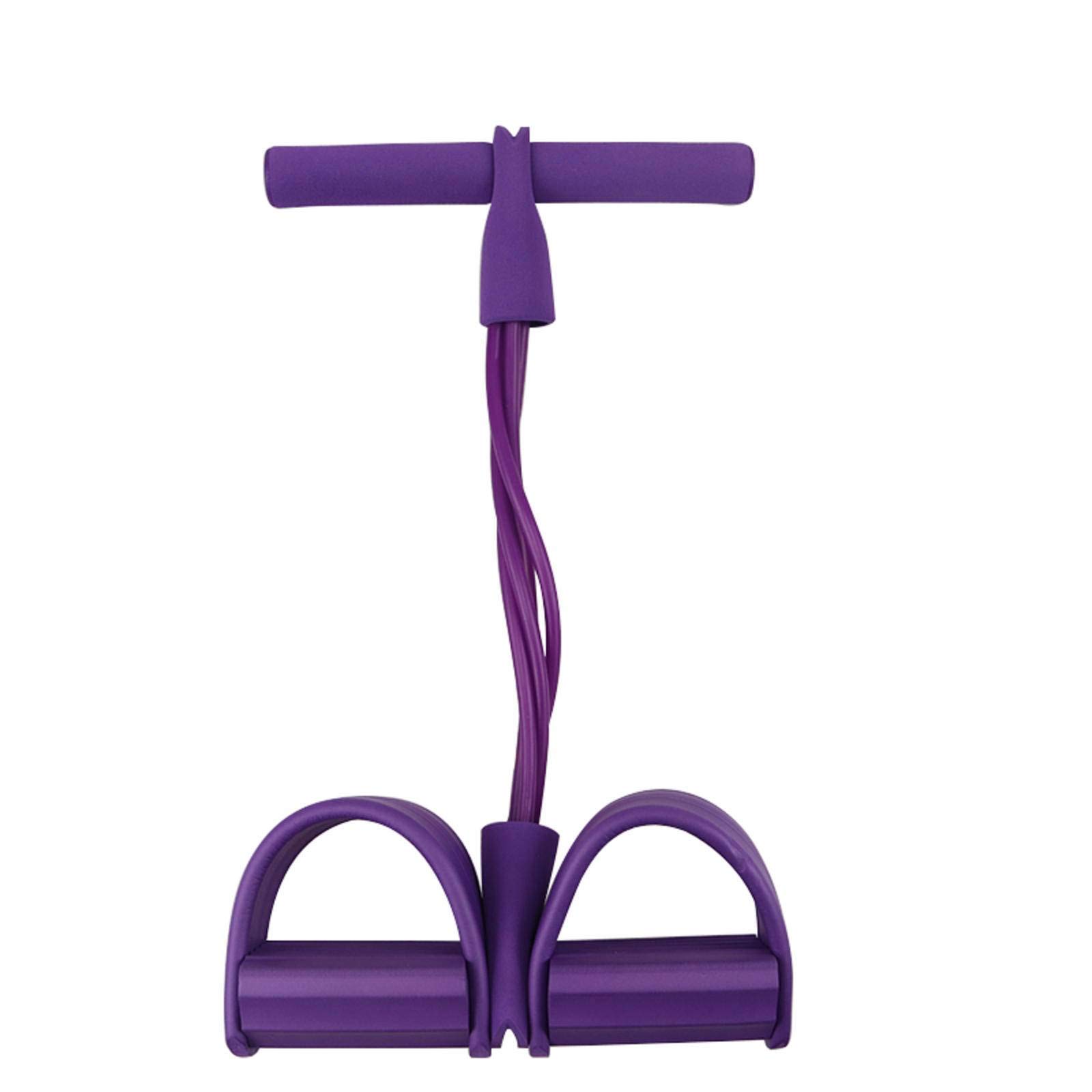 Bandes De Résistance Fitness - 4 Tubes Avec Poignées - Système De Traction Par Pédale - Étirement Des Bras Et Jambes - Idéal Pour Le Sport à Domicile