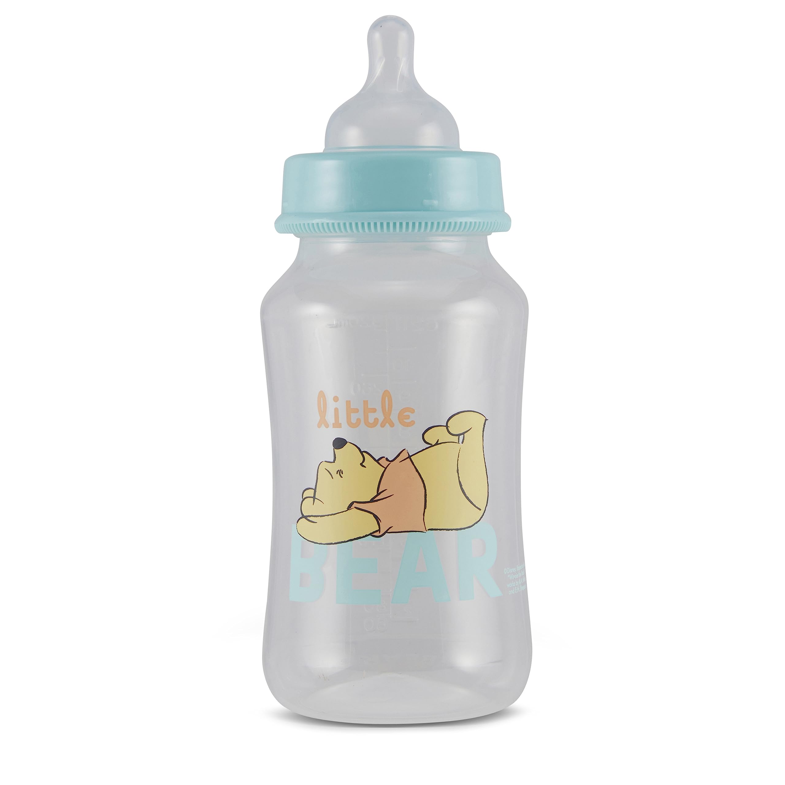 Disney Winnie Puuh Babyflaschen, 325 ml, für Jungen und Mädchen, Sanduhr-Flaschen für Neugeborene und alle Babys, BPA-freie Kunststoff-Babyflaschen für Babypartys