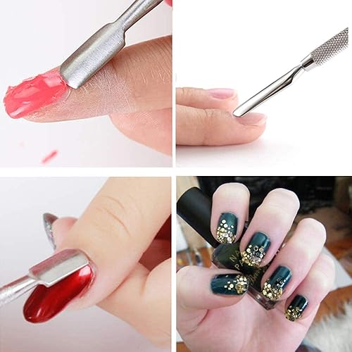 Miniatura 7 de Paleta de cosméticos con mini anillo y espátula, juego de 3 pozos de acero inoxidable, paleta de maquillaje para mujer, paleta de cosméticos para