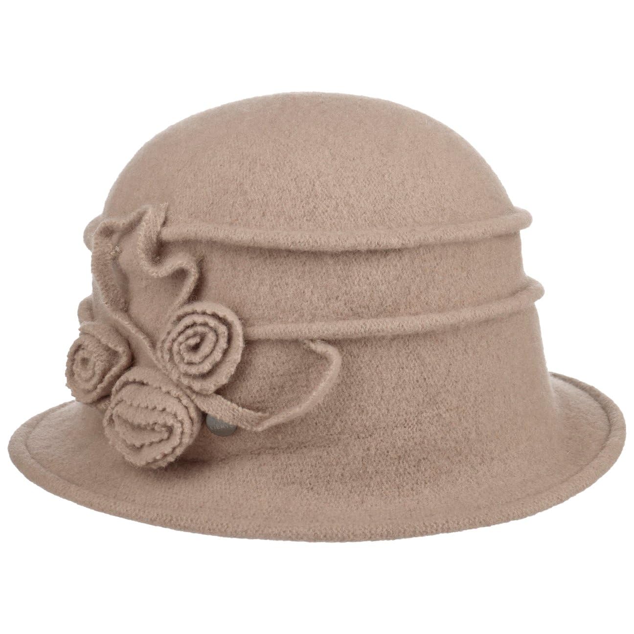CAPPELLISHOP Kapua Cappello Cloche con Fiore Donna Autunno Inverno