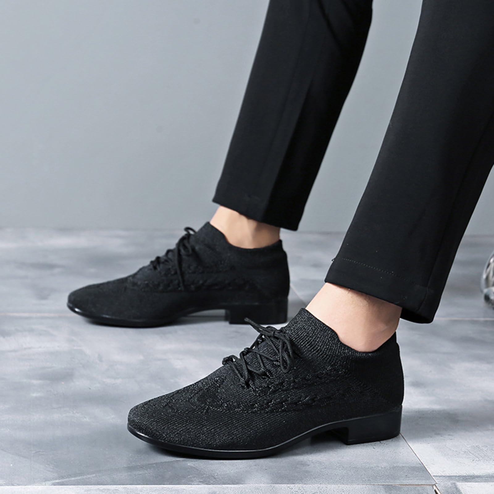 Scarpe da Ballo Uomo Tacco Basso Morbido Flessibile per Latino Salsa Tango Jazz Moderno