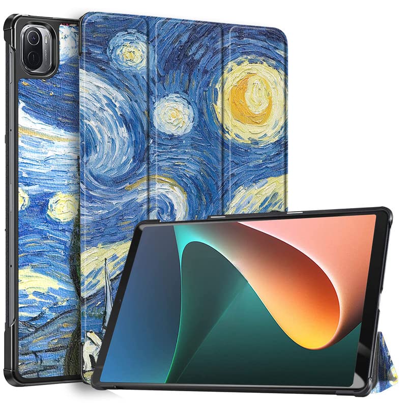 Robustrion Cover for Mi Xiaomi Pad 5 Cover 11 inch, Trifold Flip Stand Case Cover with [Auto Sleep Wake] - Night (B0B288391H) Amazon Price History, Amazon Price Tracker