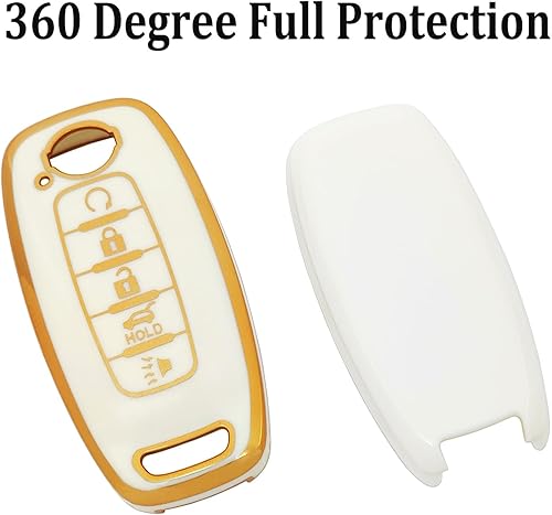 Miniatura 5 de Funda para llavero para Nissan con 5 botones de TPU suave, compatible con Nissan Pathfinder Rouge 4Runner 2023 2024, accesorios de automóvil (para