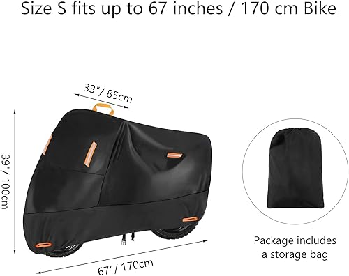 Vista 88 de SECELES Funda para moto de cross, 300D, impermeable, protección para todas las estaciones, apta para Fat Bob Honda VTX 1300 C Kawasaki Vulcan 900