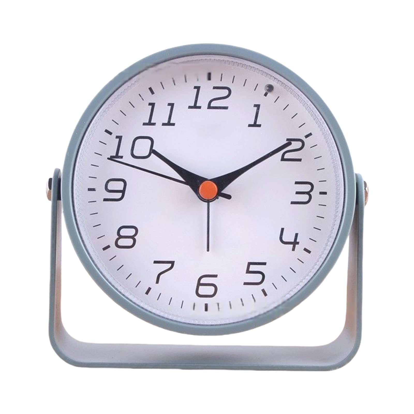 YROHGKPN Desk Clock Decorative Battery Operated Table Quiet NonTicking Metal for Living Room Bedroom