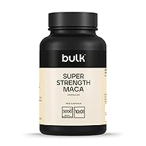 Bulk Maca Superpotente in Capsule 5000mg, 5000 mg, radice di Maca peruviana, resistenza, 90 Capsule, 90 porzioni