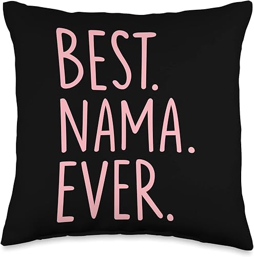 Best Nama Ever Throw Pillow, 16x16, Multicolor