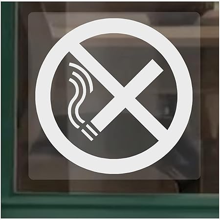 No Smoking In Vehicle Stickers Vinyl Decal Car Window Door Delivery Store 2pk 493025635364 - Foto 4