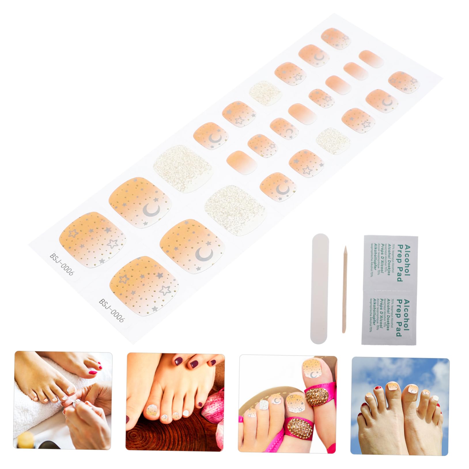 Didiseaon 5 Set Adesivi Per Unghie in Gel Attaccare Le Strisce Di Smalto Per Unghie Adesivi Per ie Adesive in Gel Smalto Per Strisce Per ie e ie