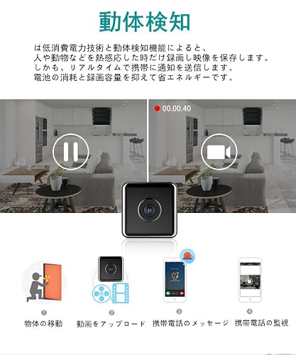 4k画質 長時間録画 128GB対応 1500mAhバッテリー内蔵 APP接