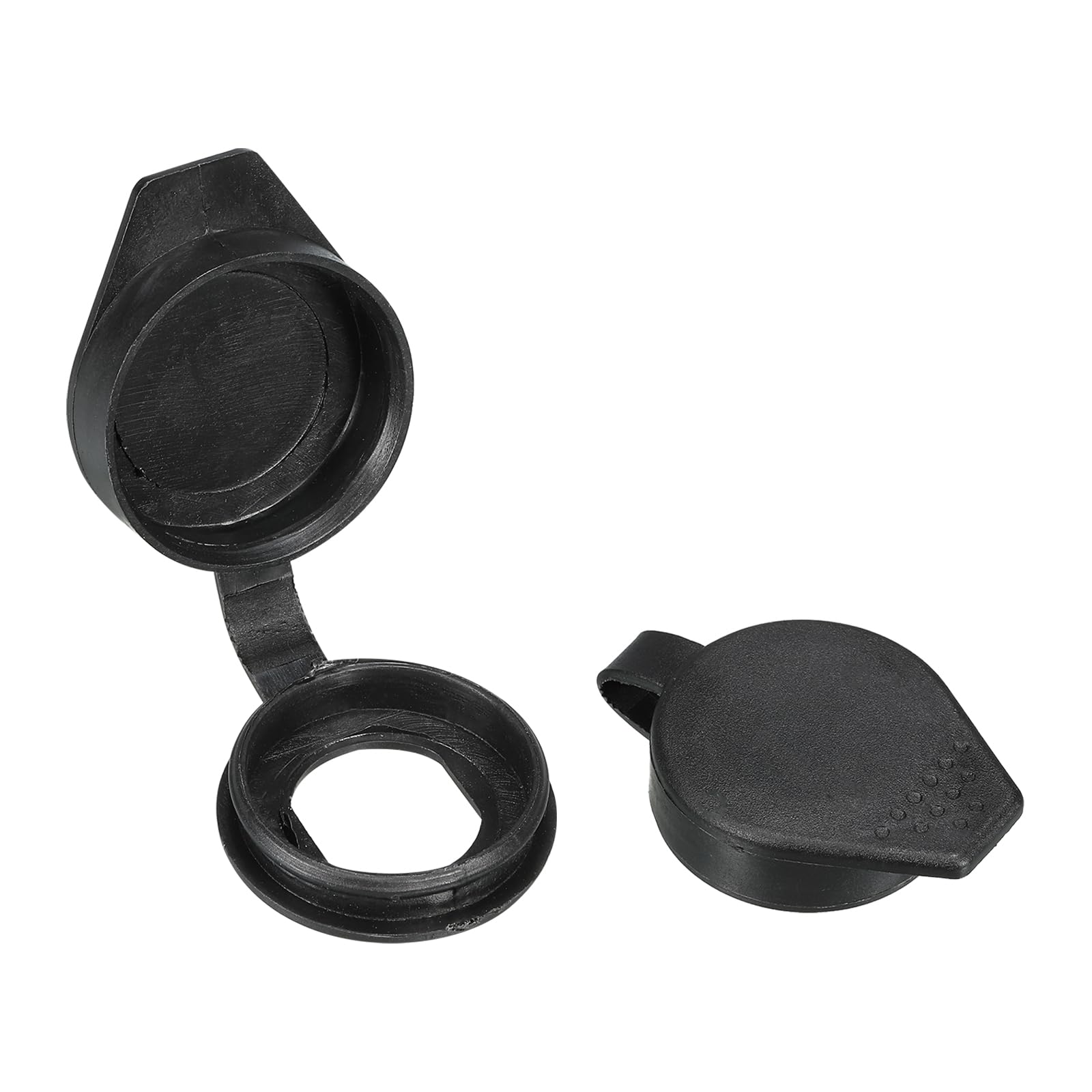PATIKIL 19mm Door Lock Dust Cover, 8 Pack PE Plastic Waterproof Keys Panel Cam Lock Dust Cover Caps for 19mm Cam Lock Black - Image 4
