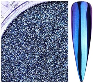1 confezione da 0,2 g di polvere di Chameleon per unghie con glitter per unghie Polvere di pigmenti per unghie Decorazione per polvere Aurore Effetto specchio cromato