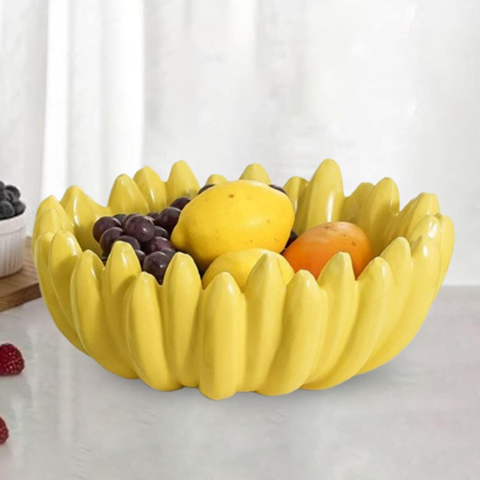 Koszyk Owoce Ceramiczna miska na owoce Przedpokój Ceramika Deser Nowoczesna sałatka w kształcie banana