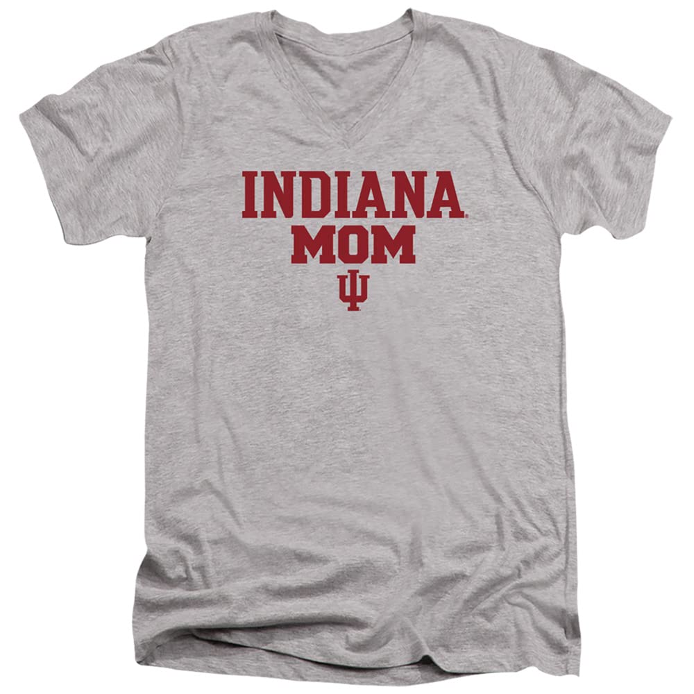 Indiana University Official Mom Unisex Adult V-Neck T Shirt