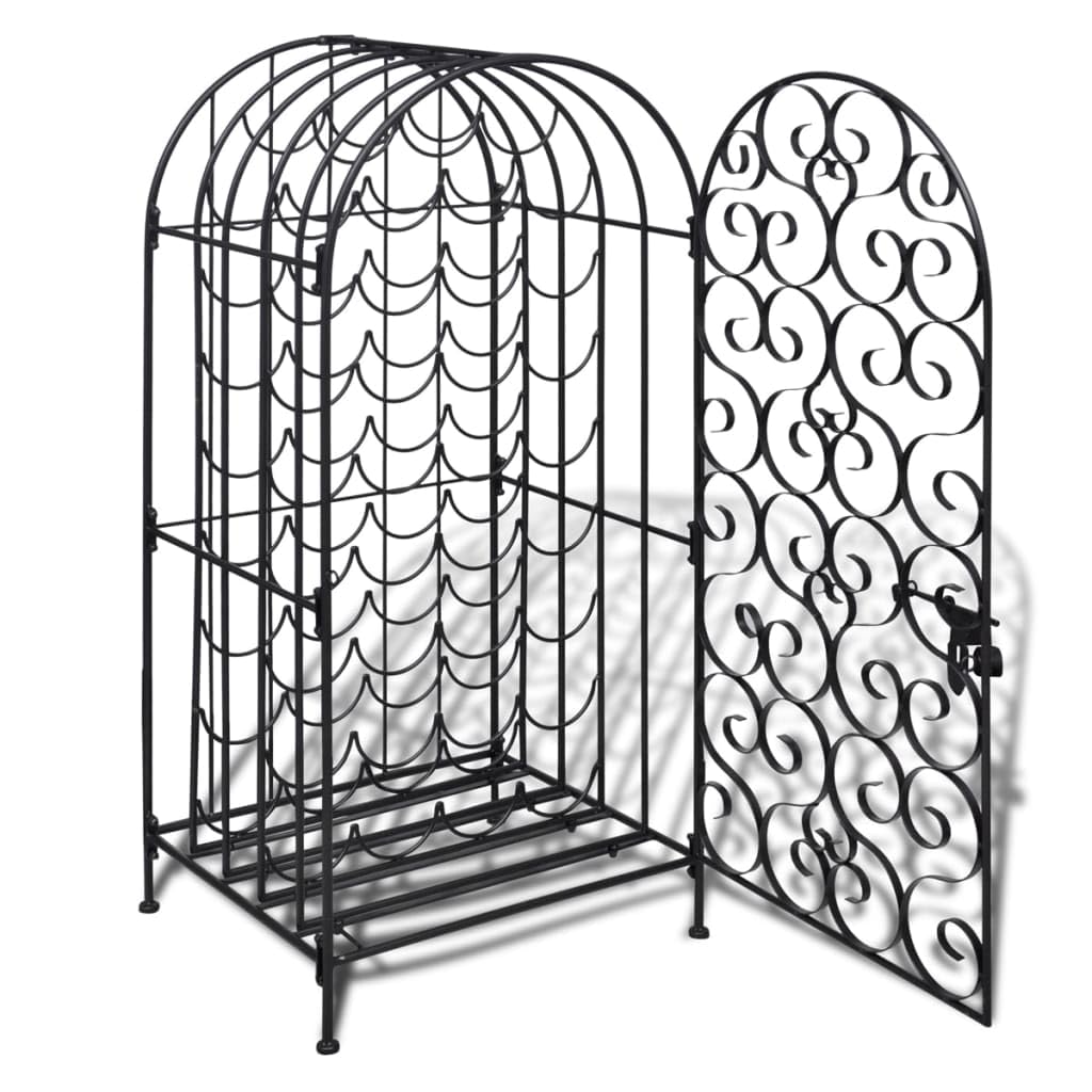 vidaXL Wine Rack for 35 Bottles Metal Drink Cabinet Storage Unit Furniture โ image 1