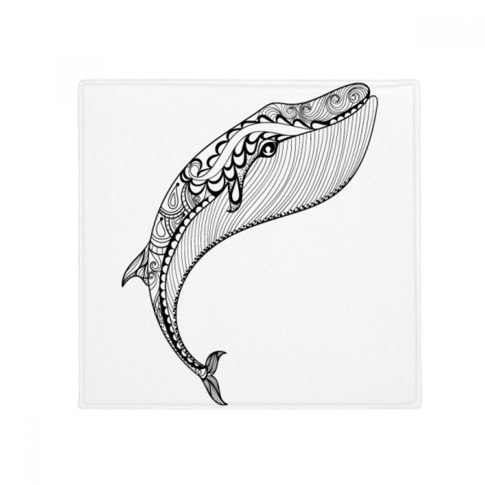 Tapis de sol Baleine Bleue grand modèle 80 cm rigide et antidérapant