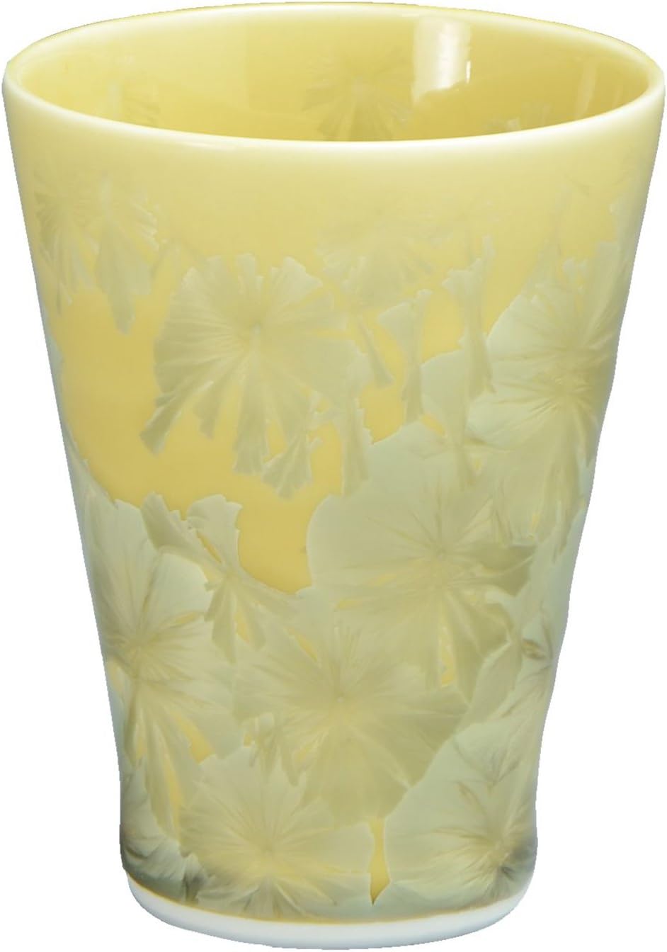 京焼(Kyouyaki) Kyo Ware KTA898 Kiyomizu Pottery Kiln Nagomi Cup Flower Crystal (Yellow)
