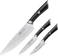 Vista 8 de Cangshan ELBERT Series - Juego de cuchillos de arranque forjados de acero alemán (blanco, 3 piezas)