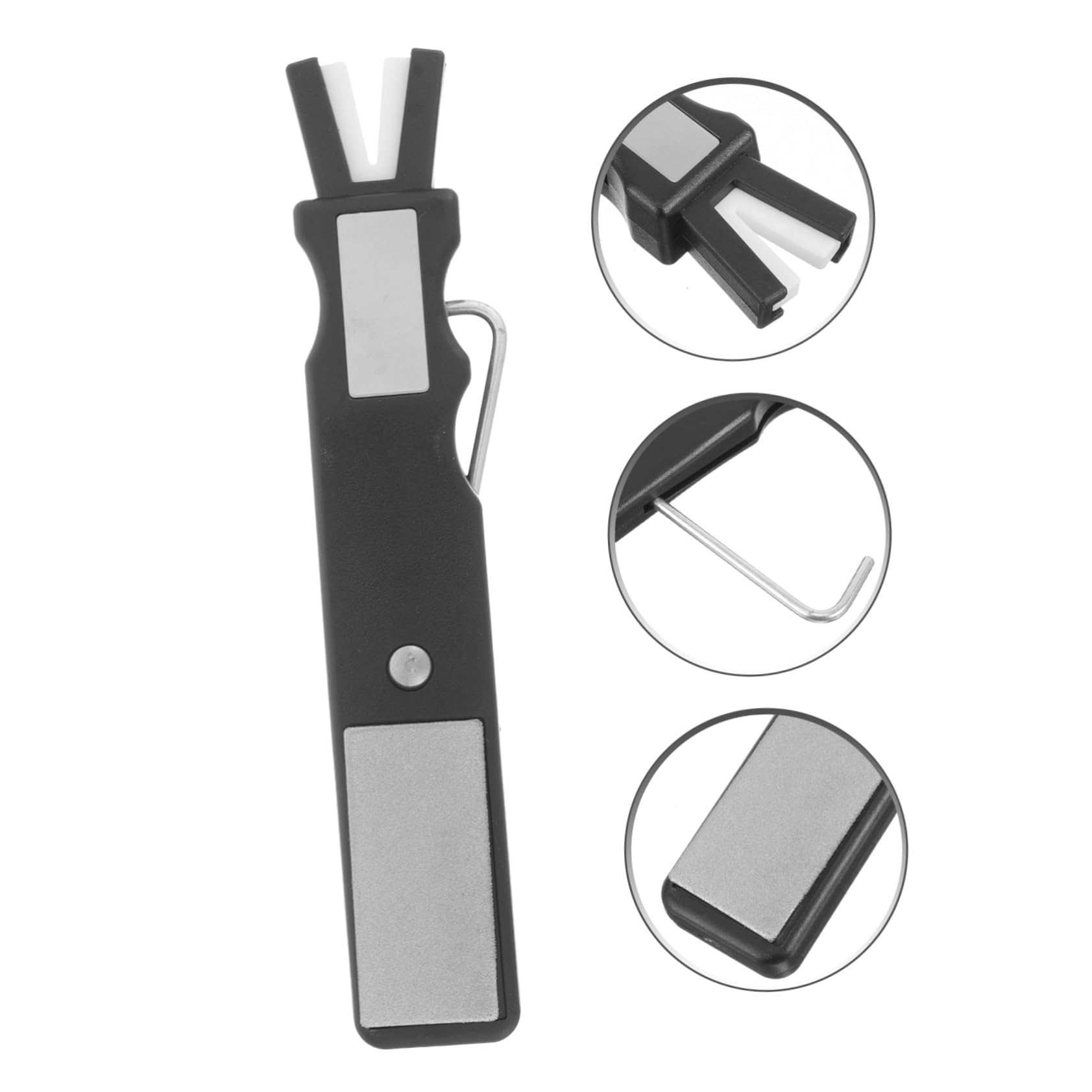 Yardwe Pierre à Aiguiser Panier De Basket Outils De Treillis Moule Porte-clés Copier Cônes Pétrissage Broyeur Organisateur De Remplissage De Siège De Voiture Black Plastique
