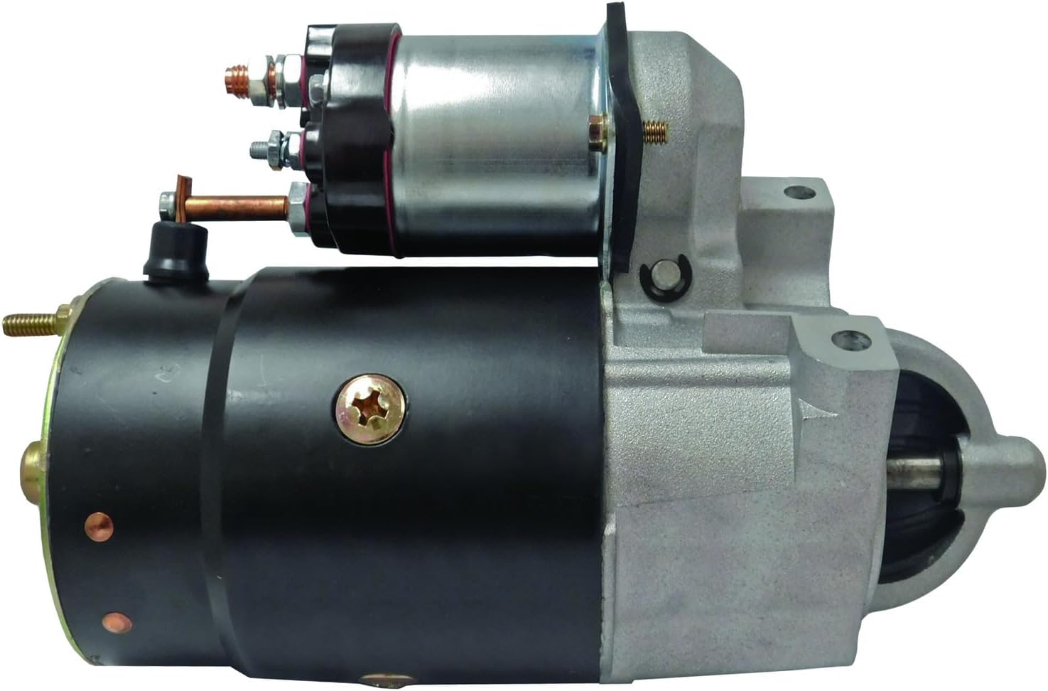 RAREELECTRICAL Starter Compatible With Volvo Penta Bb225 Bb231a Bb260 Bb261a Aq200 Aq225 Aq255 Aq260 Aq280a Aq290a 8-Cyl Marine Inboard Gas 1969-1989 Crusader Mercruiser Mercury 4-Cyl 6-Cyl 00042 12V