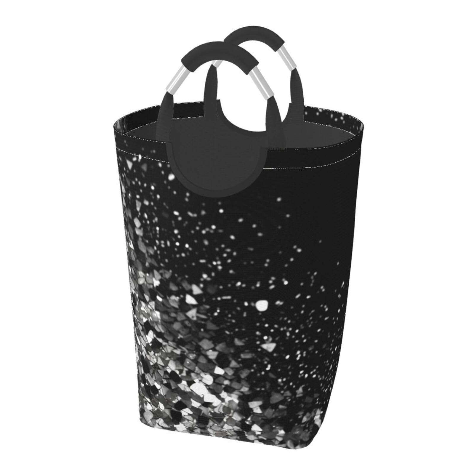 Panier à linge pliable avec poignées solides et structure autoportante