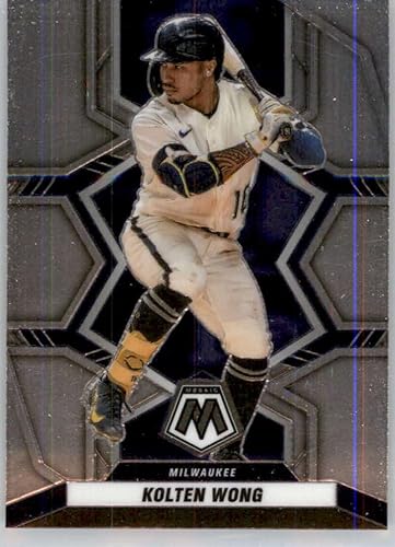 2022 Panini Mosaic #150 Kolten Wong Milwaukee Brewers Baseball Trading Card