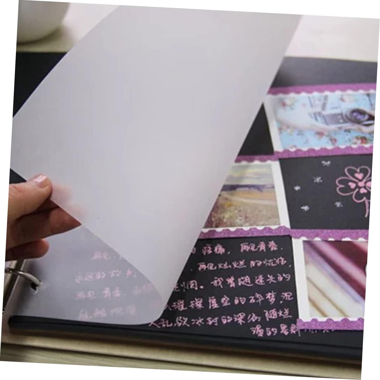 SEWACC 100pcs Translucent Copying Paper for Tracing Drawing Calligraphy Paper Excellent Clarity for Smooth Writing and Sketching