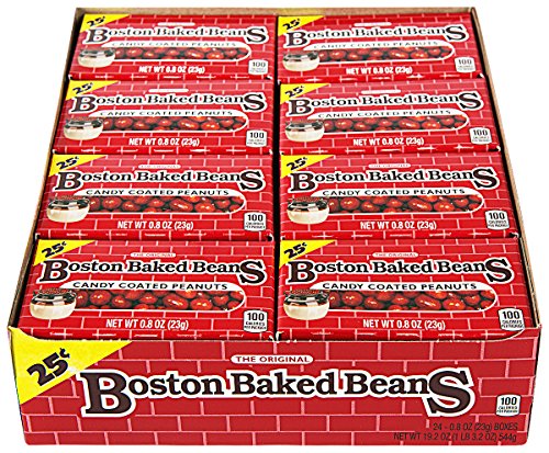 Boston Baked Beans Candy Coated Peanuts 0.8 Ounce (Pack of 24)