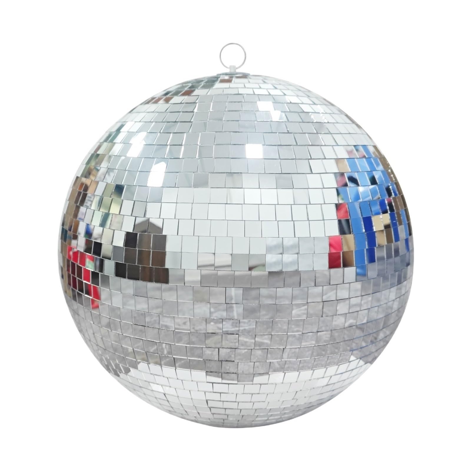 Dekoracja imprezowa lustrzanej kuli dyskotekowej, Disco Kula lustrzana srebrna 12 cali (30 cm)