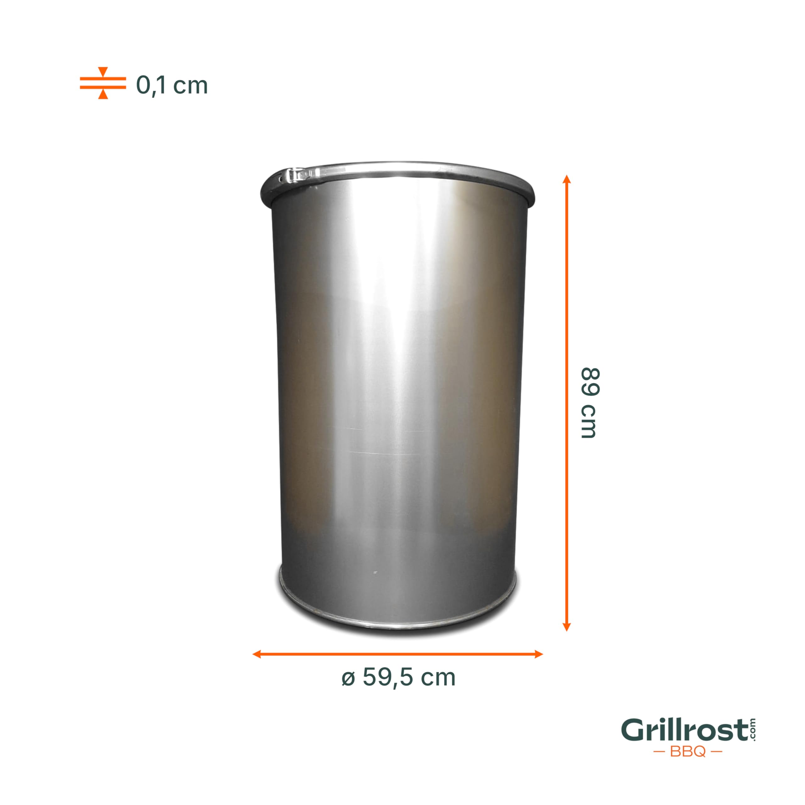 Grillrost.com Das Original Palenisko z masywnej stali pasuje do wielu płyt paleniskowych – fabrycznie nowy