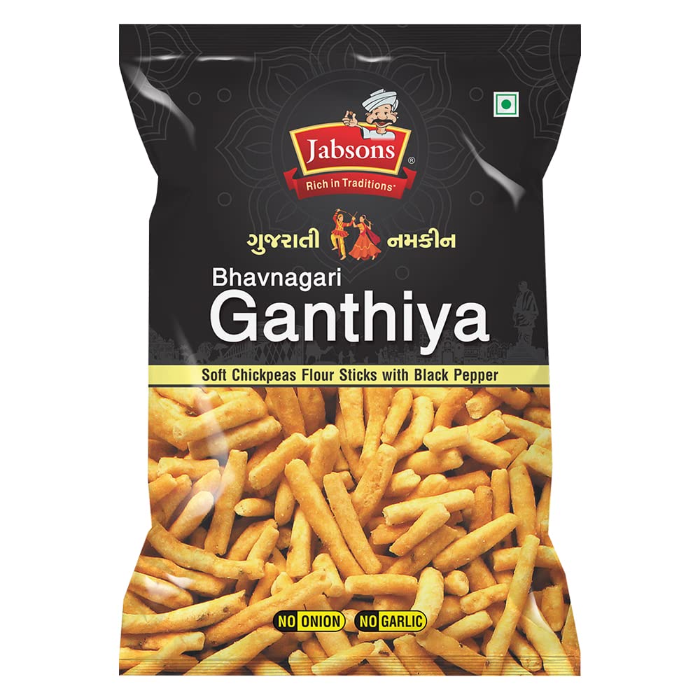 Jabsons Gujarati Namkeen Bhavnagari Ganthiya -120g| Rispy Namkeen | Ready to Eat | Chai Time Snacks (B09X5P8VXH) Amazon Price History, Amazon Price Tracker