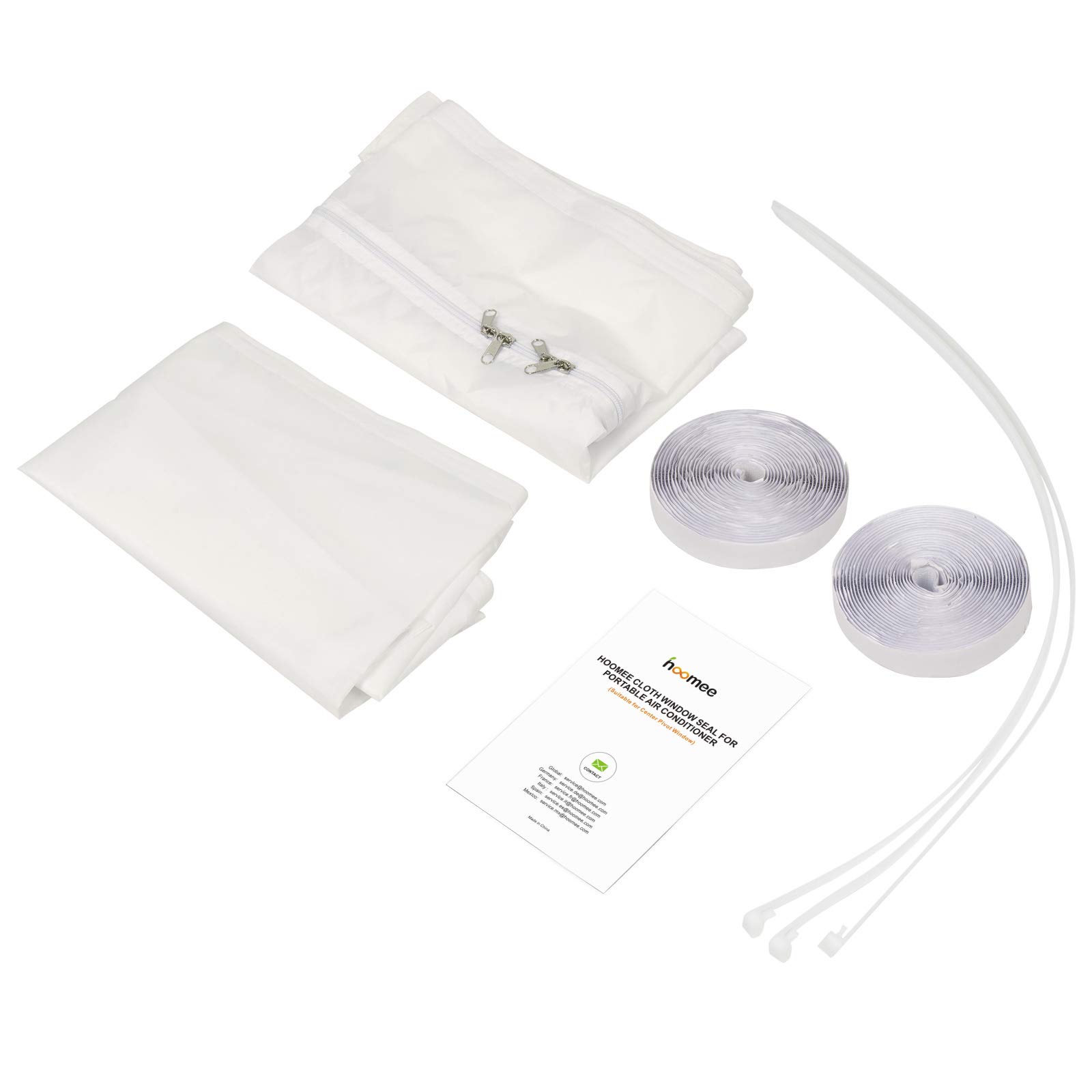 HOOMEE Aislante de Ventanas de Techo Pivotante Central para Aire Acondicionado Portátil y Secadora - Universal - 230 cm x 2