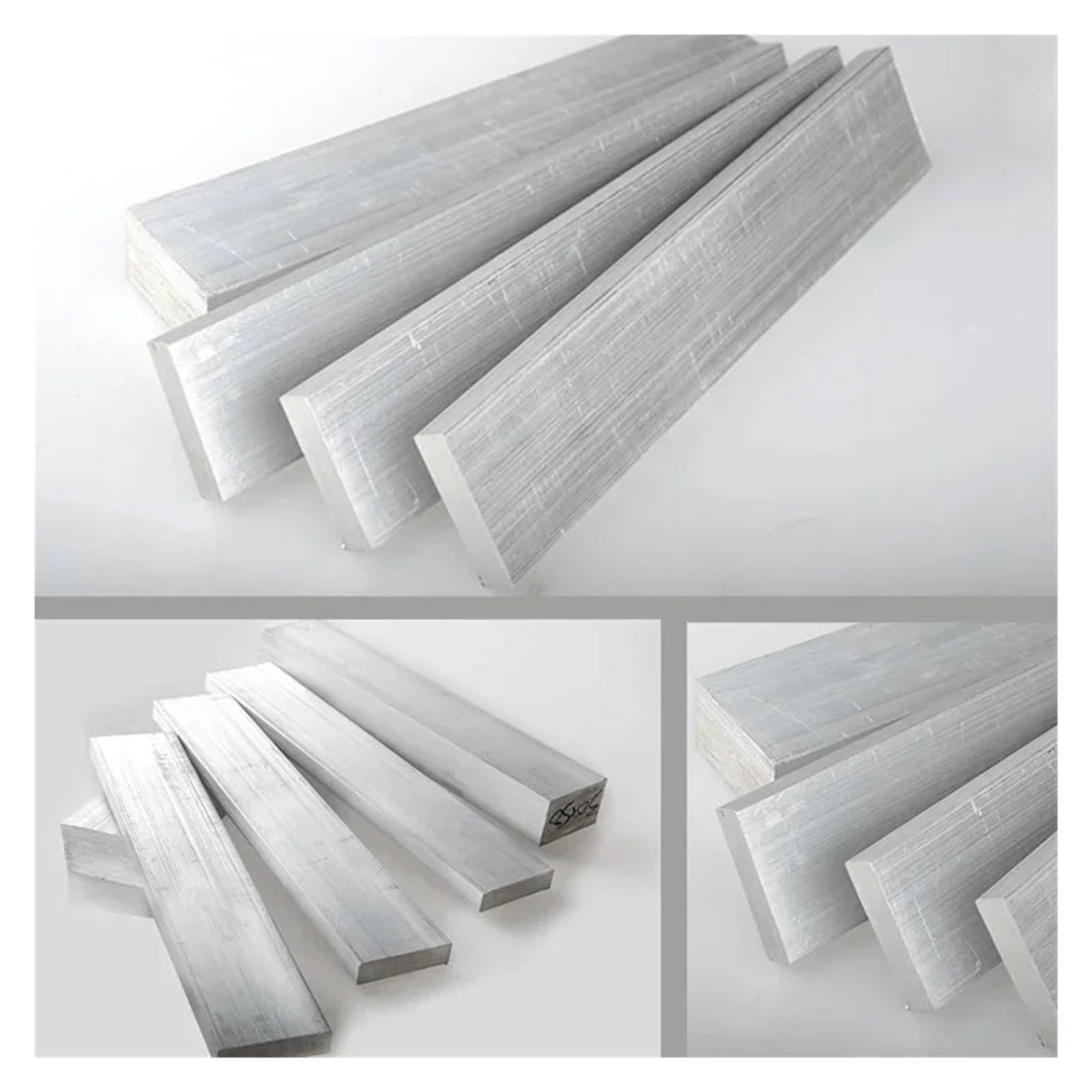 Barre Plate en Aluminium, Épaisseur 5 mm Largeur 5-80 Longueur 300 500 mm Alliage d'aluminium Plaque de Barre Plate en Aluminium(5 x 65 x 500mm)