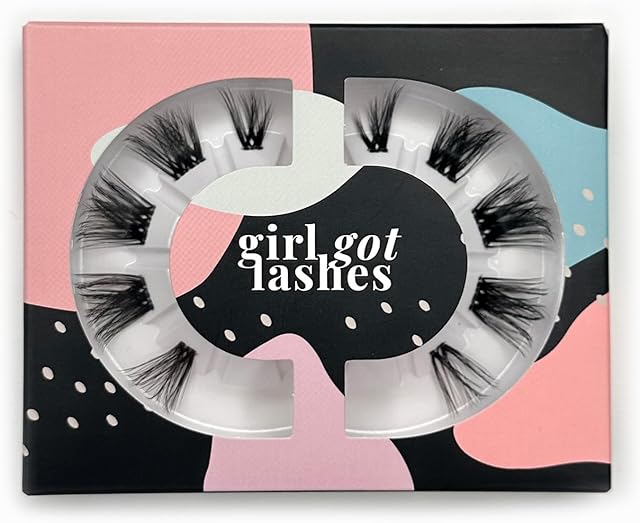 Girl GOT LASHES mini Box Boss Babe | 1 para rzęs | Fake Lashes utrzymują się 5-7 dni, wegańskie, ręcznie robione