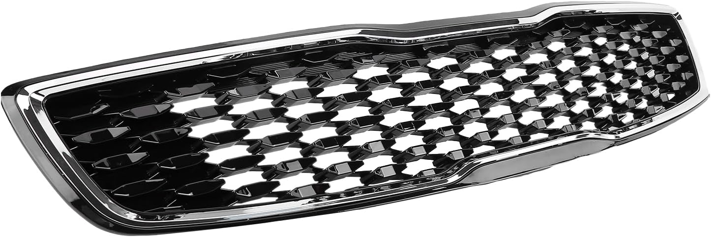 Front Upper Grille Grill 86350B0010 Compatible for Kia Forte Sedan LX SX 2017-2018