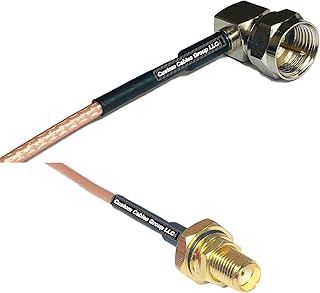 1 feet RG316 F Male Angle to SMA Female O-Ring RF Pigtail Coaxial Cable