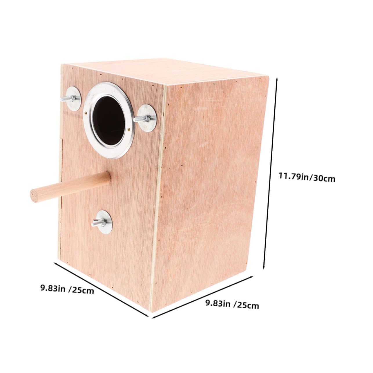 Kisangel Caja De Cría para Pájaros Nido De Cría De De Madera para Periquitos con Percha Casa De Madera para Pinzones Caja Nido para Agapornis