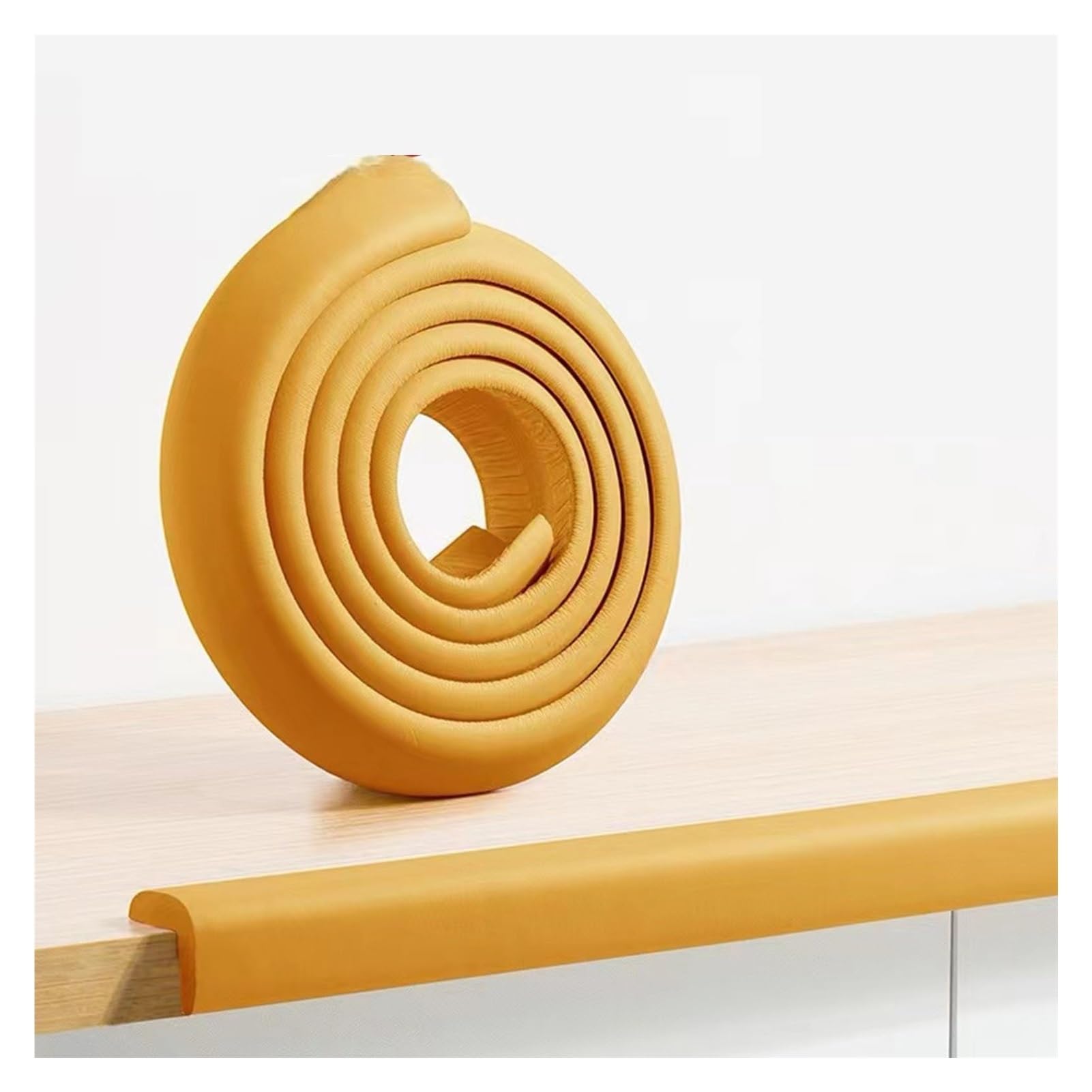 XPLKQXE Protections d'angle Bord Meubles Bureau Table Bords Tranchants, Rembourrage Mousse Bord Coin Sécurité, Protecteur Coin Bord Pré-enregistré, Pare-Chocs (Couleur : Woody, Taille : 5pcs)