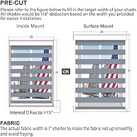 Vista 7 de Persianas motorizadas de cebra compatibles con Alexa persianas inteligentes de doble capa con control de luz de privacidad persianas horizontales