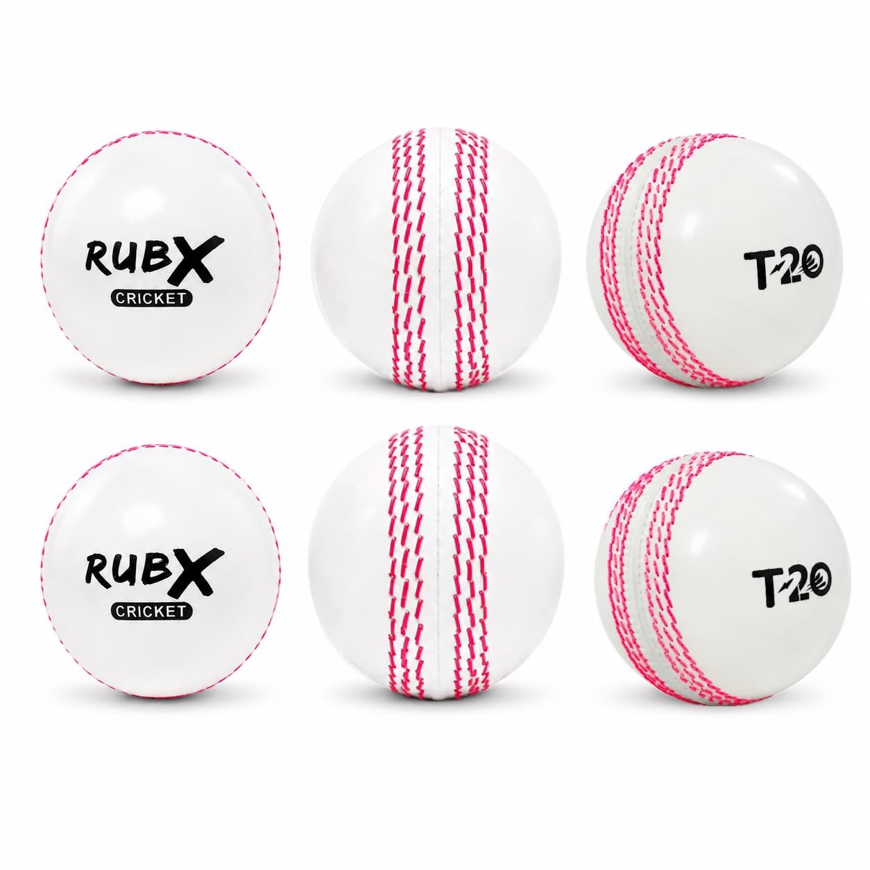 RUBX T-20 Ultra Practice Cricket Ball/Wind Balls (125-130 GMS) for - Indoor & Outdoor Street & Beach Cricket (Pack of 6) (White)-image-27