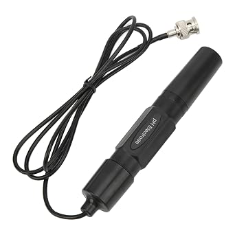 Mmabeut High Precision Lab PH Probe Sensor, pH Meter with BNC Connector, Compound PH Electrode, Water Testing, Digital pH Measurement, Replacement Electrode, Durability 1.2m