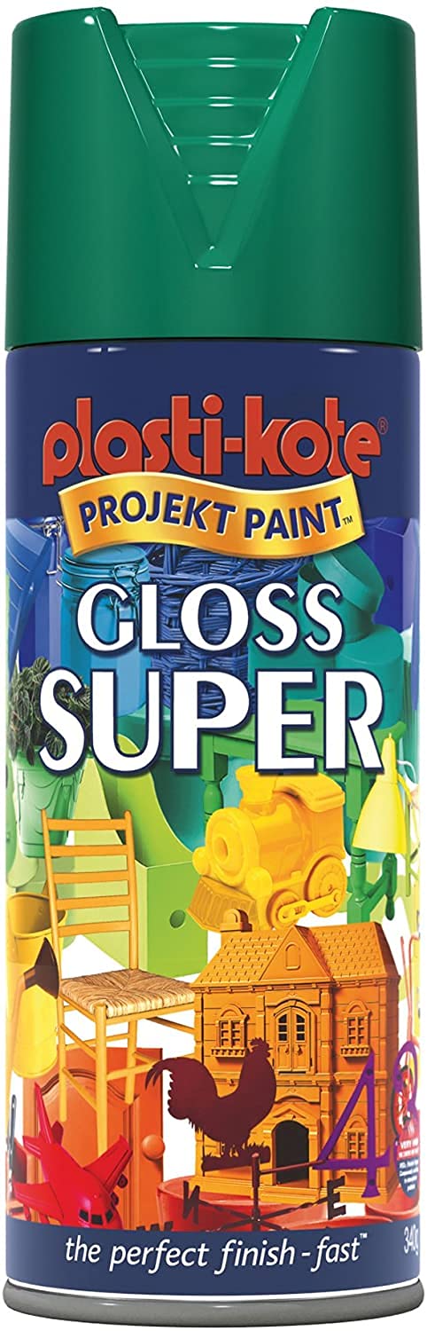 Plasti-Kote 2 x 400ml Super Gloss - Lawn Green