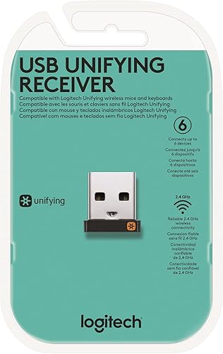 Miniatura 5 de Logitech USB Unifying Receiver (Renovado) USB Negro adaptador de cable