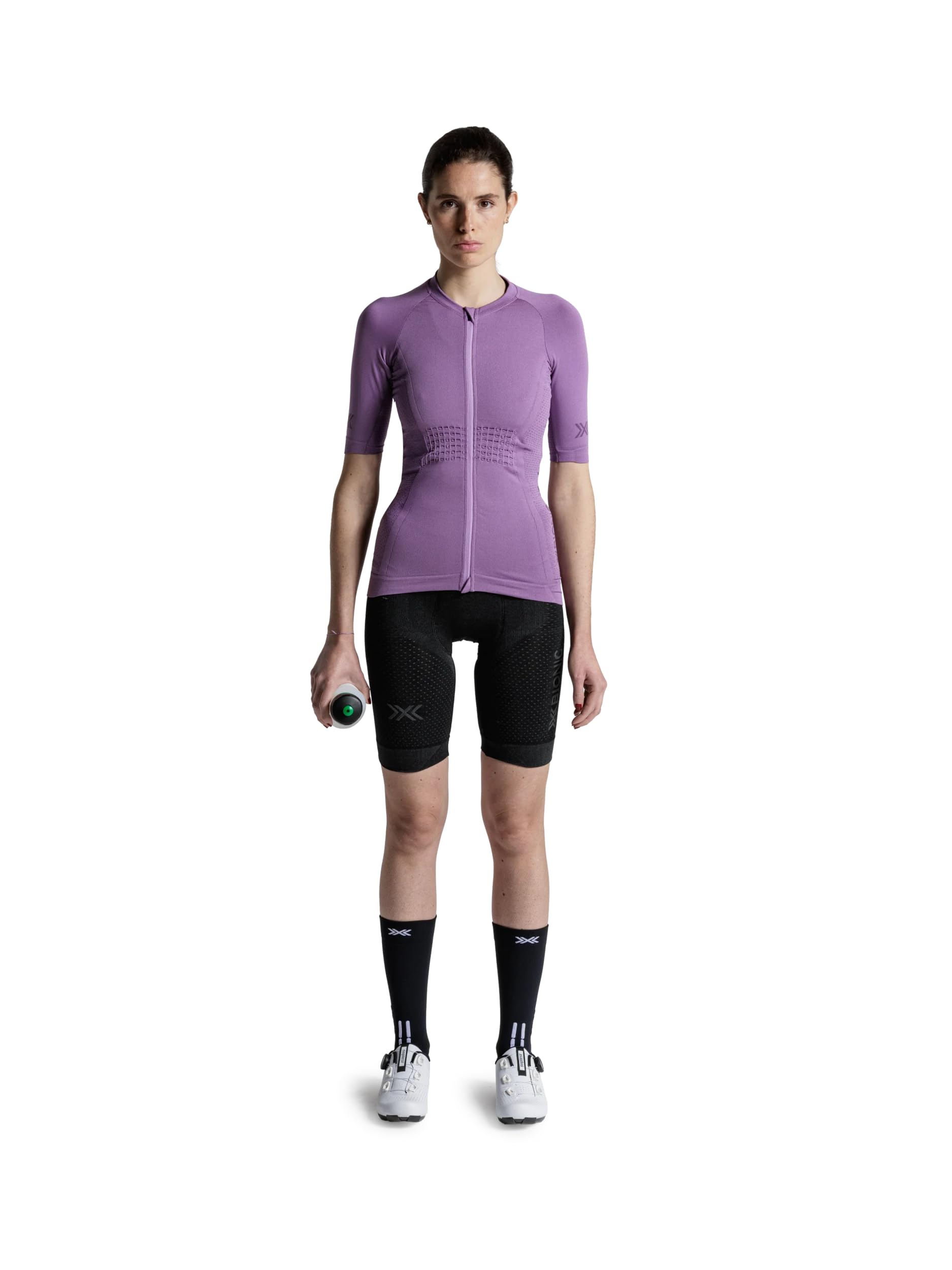 X-Bionic Xceed Ride Koszulka z krótkim rękawem dla kobiet - wysokowydajna koszulka kolarska z technologią HygroDiffuser i VectorSphere - oddychająca siateczka - Dusty Rose/Dark Dusty Rose, S